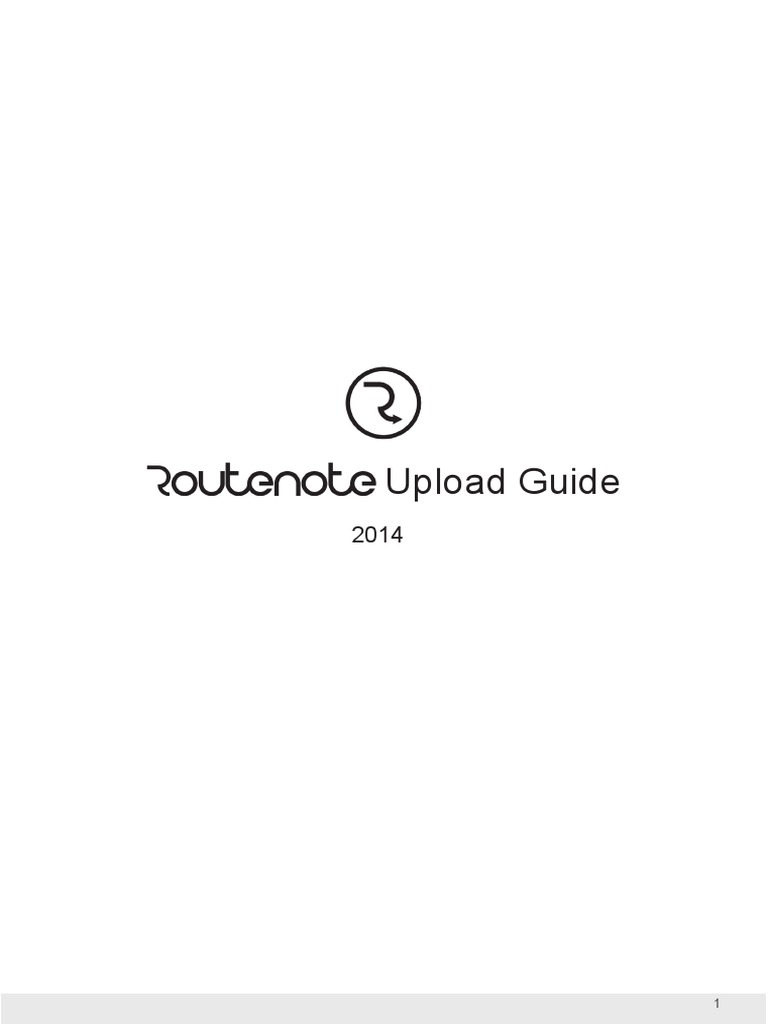 Routenote Upload Guide | PDF | Mp3 | Metadata
