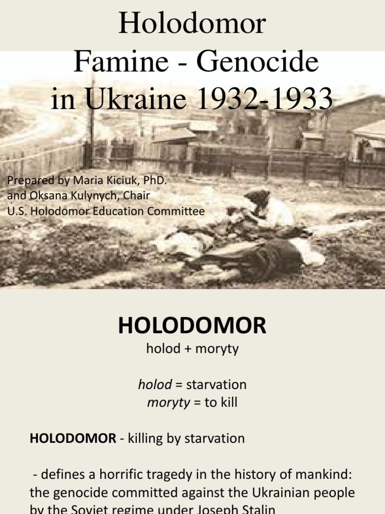 Holodomor Famine and Genocide in Ukraine | PDF | Ukraine | Joseph Stalin