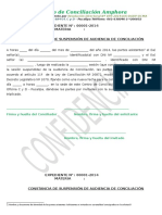 CONSTANCIA DE SUSPENSIÓN DE AUDIENCIA DE CONCILIACIÓN 2015.docx