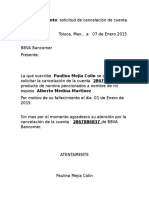 Carta Banco formato