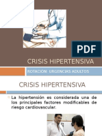 Crisis hipertensiva: diagnóstico y tratamiento