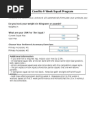 Candito 9 Week Advanced Squat Program