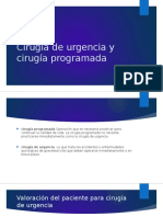 Cirugía de Urgencia y Cirugía Programada