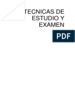 Tecnicas de Estudio y Examen