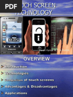 Touchscreen Technology PPT by Pavan Kumar M.T.