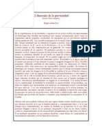 El Demonio de La Perversidad - Edgar Allan Poe