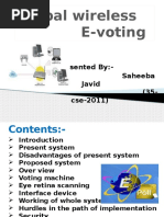 Global Wireless e - Voteing System