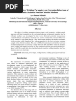 Download Effect of Electric Arc Welding Parameters on Corrosion Behaviour of Austenitic Stainless Steel in Chloride Medium by tbmari SN29867032 doc pdf