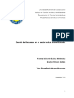 Desvio de Recursos en El Sector Salud A Nivel Estado