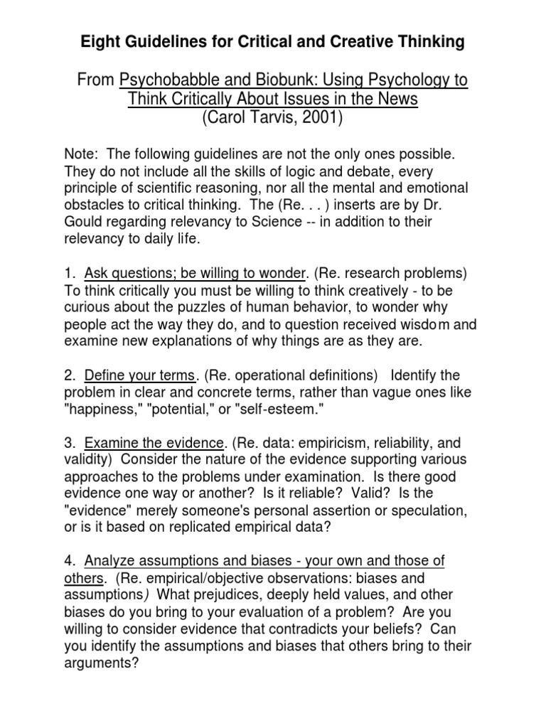 Standards of thinking image