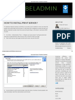 How to Install Print Server