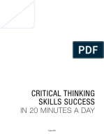 Critical Thinking Skills Success in 20 Minutes a Day