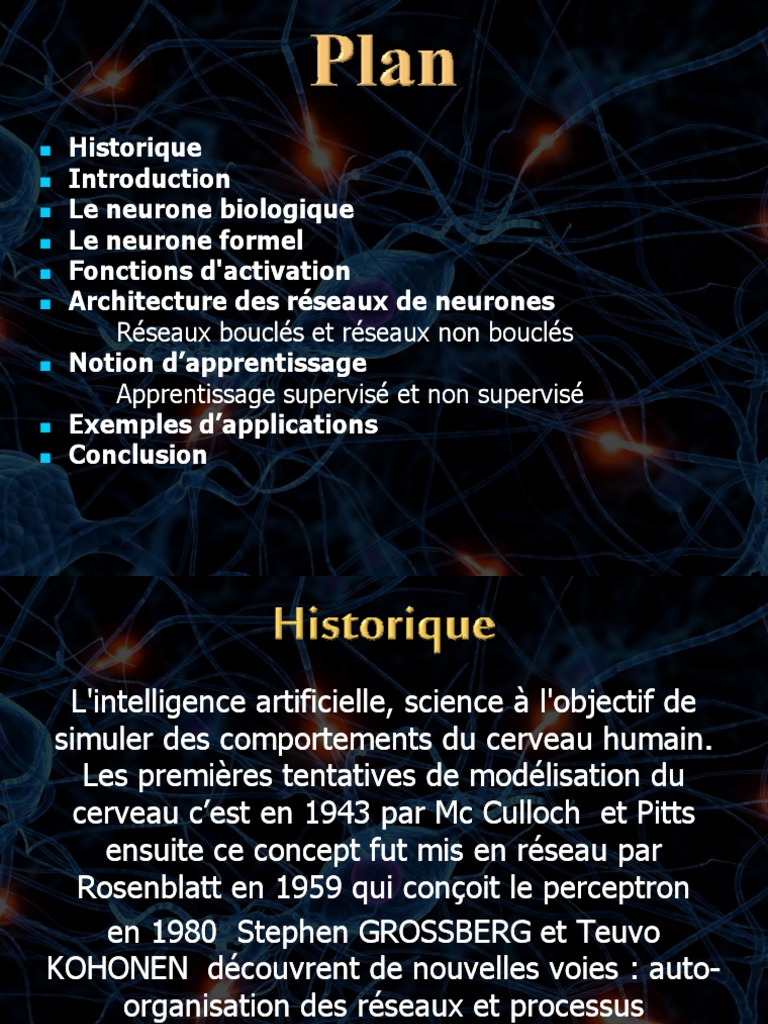 Réseaux de neurones et apprentissage AI | PDF | Réseau de neurones ...