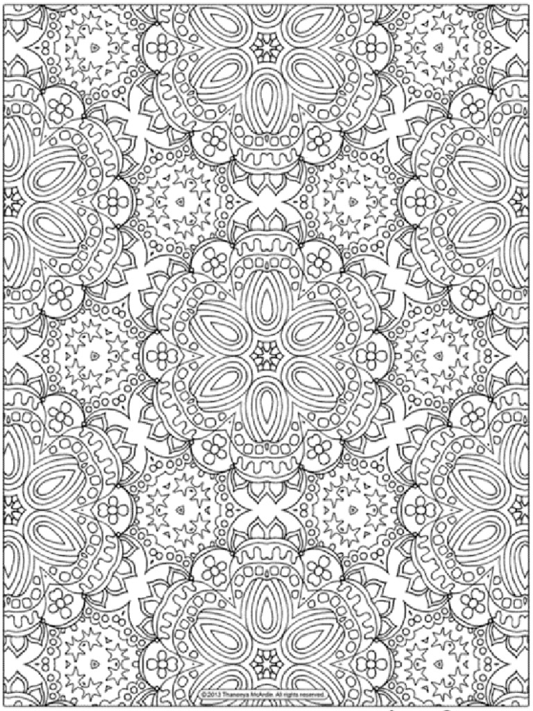 Free Abstract Pattern Coloring Page by Thaneeya Mcardle 3 | PDF