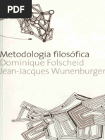 Folscheid & Wunenburger. Metodologia Filosófica.