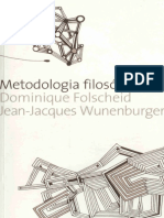 Folscheid & Wunenburger. Metodologia Filosófica.