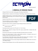 Enzymatic Removal of Peroxide Traces