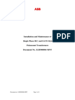 Instruction Manual For Liquid Filled Single Phase Polemount Transformers