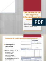 Documentos transporte internacional mercancías