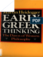 215284370 Heidegger Martin Early Greek Thinking Harper Row 1975