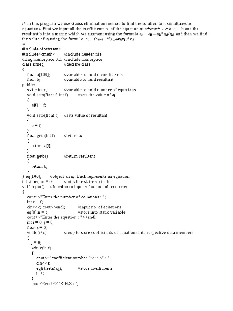 GEn GS | PDF | Matrix (Mathematics) | Equations