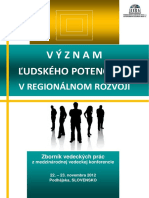 Zbornik Regionalny Rozvoj 2012 PDF