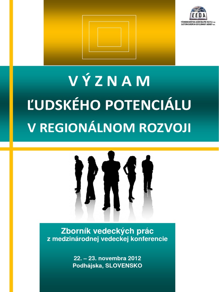 Zbornik Regionalny Rozvoj 2012 PDF | PDF