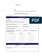 SM Supermalls Tenant Application Form: Business Information
