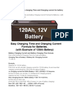 How To Calculate The Charging Time and Charging Current For Battery Charging