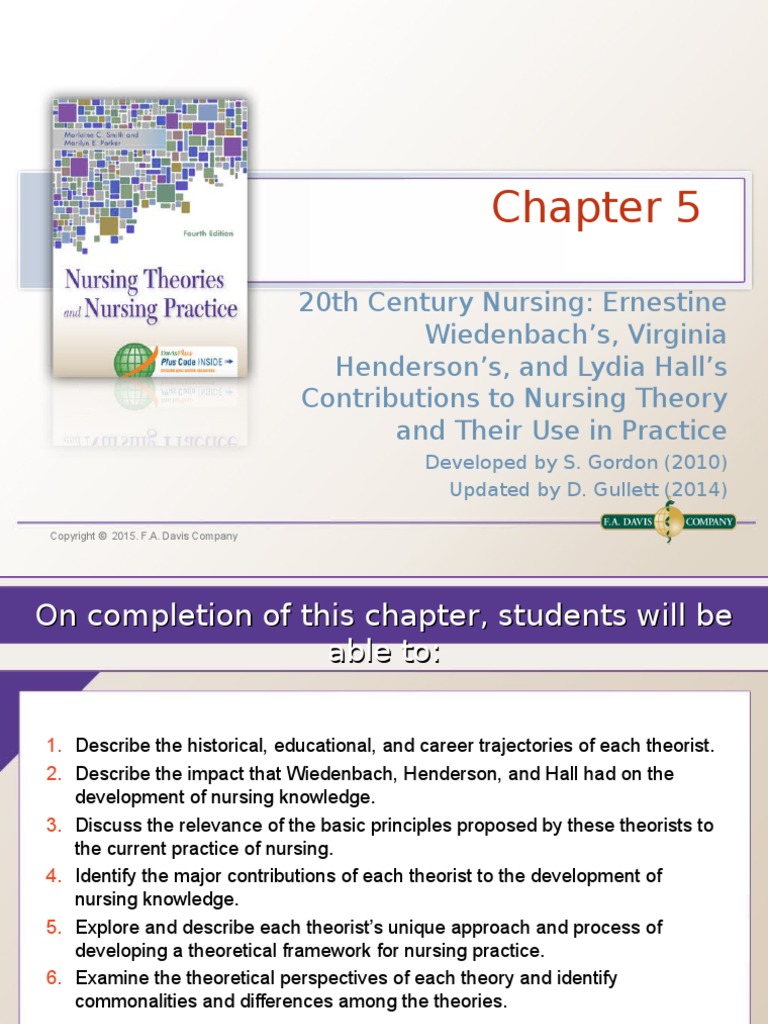 Chapter 5 Early Conceptualizations About Nursing | PDF | Nursing | Theory
