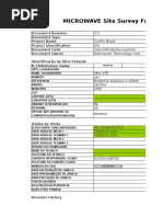 Template Microwave Site Survey 