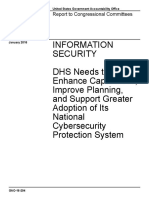Information Security DHS Needs To Enhance Capabilities, Improve Planning, and Support Greater Adoption of Its National Cybersecurity Protection System