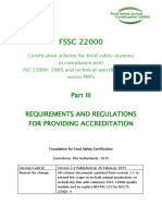FSSC 22000: Requirements and Regulations For Providing Accreditation