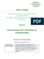 FSSC 22000: Regulations For The Board of Stakeholders