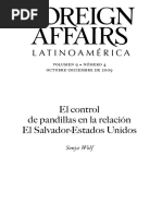 Pandillas en El Salvador y Centro America