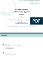 Model Reduction For Dynamical Systems 2