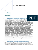 Enteral and Parenteral Nutrition