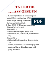 Tata Tertib Koass Obsgyn