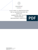 Guia Para La Presentacion de Impacto Ambiental Del Sector Industrial Modalidad Particular