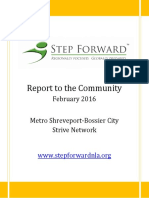 Report To The Community: February 2016 Metro Shreveport-Bossier City Strive Network