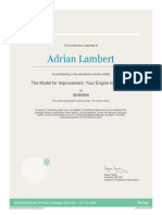 Ihi Certificate - The Model For Improvement Your e