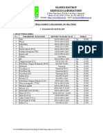 Daftar Harga Analisis Lab AU 2013