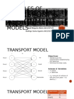 Examples of Transport Assignment Models