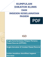 Kumpulan Indikator Klinis & Insiden Keselamatan Pasien (IKP)