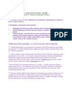 Vascular Plant Systematics - Fall 2001 Lecture #9 - Sources of Taxonomic Evidence