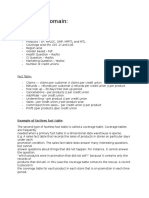 Insurance Domain:: Example of Factless Fact Table