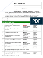 Methodology Checklist 2: Controlled Trials: Section 1: Internal Validity