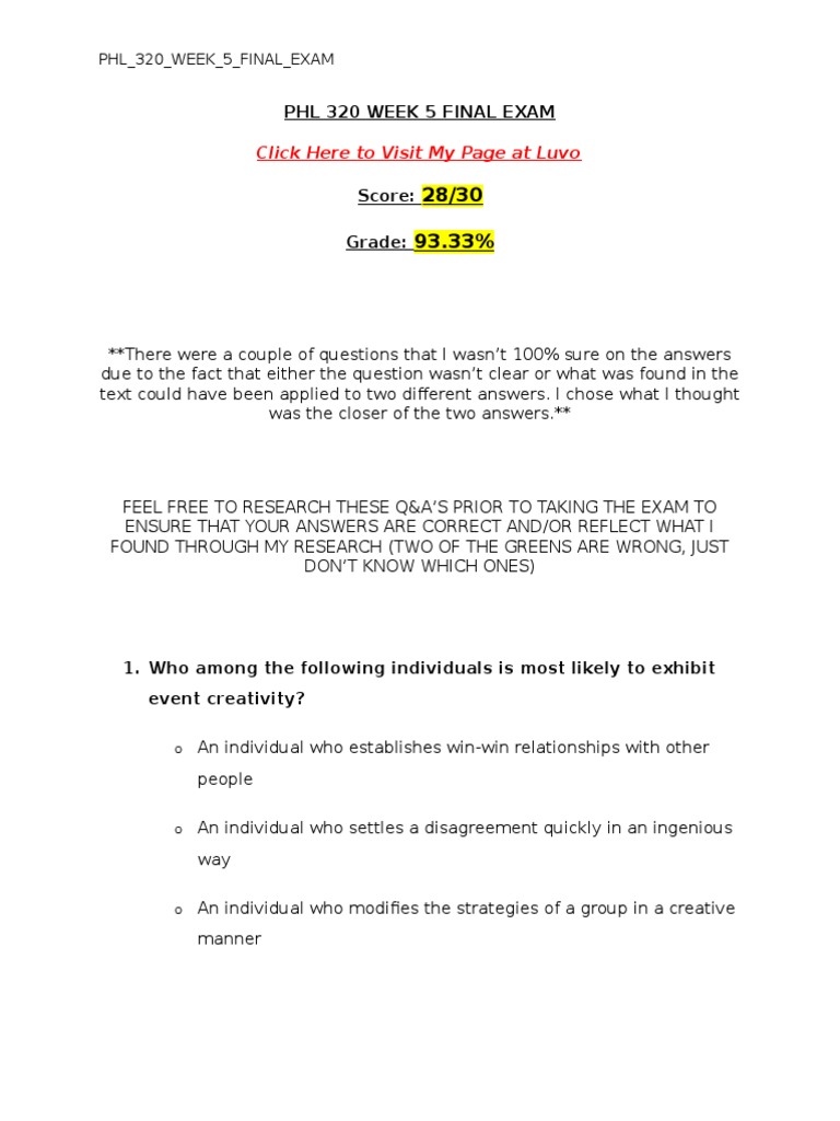 Phl 320 Final Exam Answers Pdf Credibility Decision Making