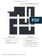 Imprimir Métodos para Separar Mezclas. Biología