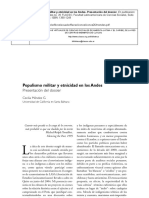 Populismo Militar y Etnicidad en Los Andes